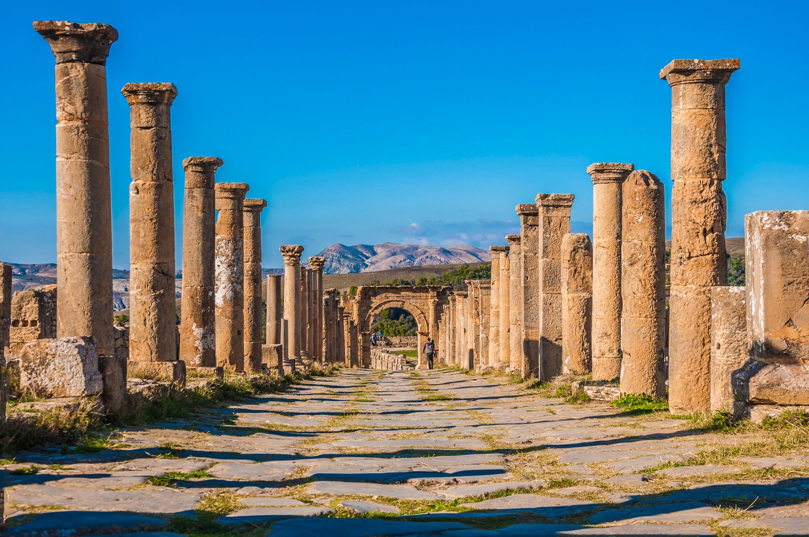 roman ruins of djemila in sétif, algeria